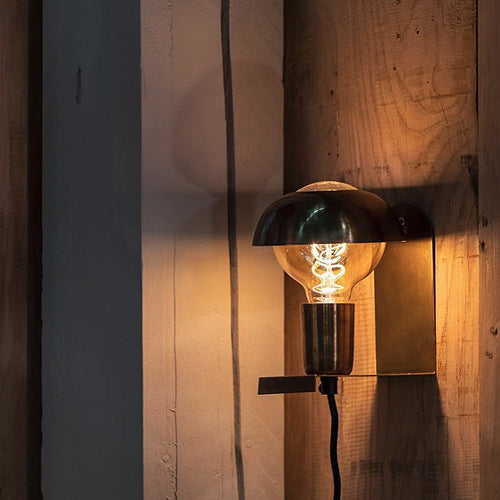 Apliqué metal bronce Ø8x12 cm E27 - MFAP0003