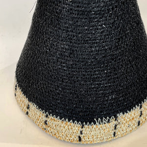 Lámpara colgante yute negro natural Ø19x22cm E27 - MFLC0001