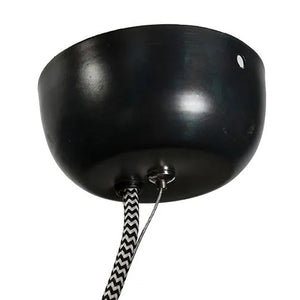 Lámpara colgante metal negro Ø31 cm E27