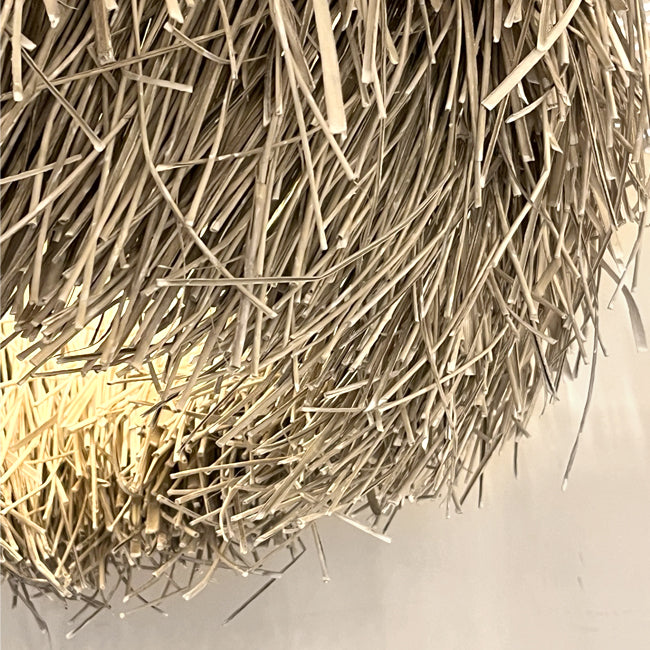 Lámpara colgante fibra natural Ø40x50 cm E27 - MFLC0016