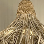 Lámpara colgante fibra natural Ø40x50 cm E27 - MFLC0016