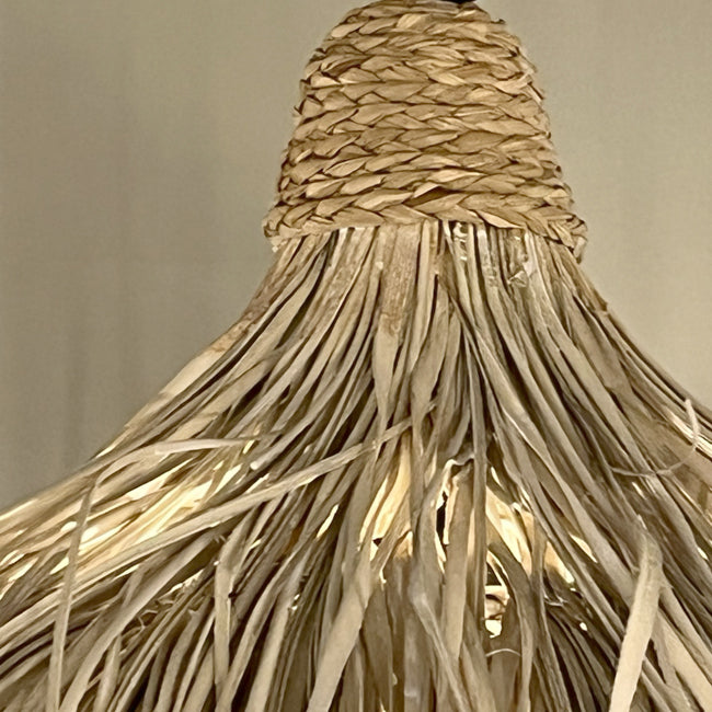 Lámpara colgante fibra natural Ø40x50 cm E27 - MFLC0016