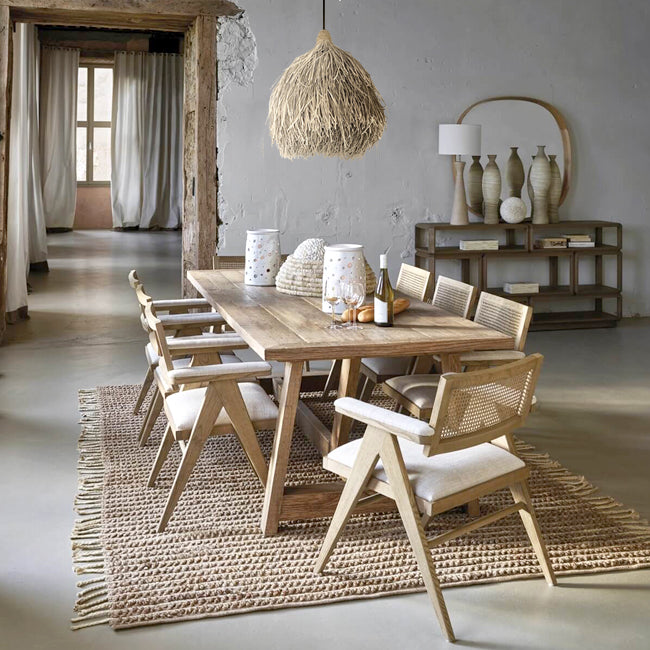 Lámpara colgante fibra natural Ø40x50 cm E27 - MFLC0016