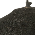 Lámpara colgante yute negro Ø60x20 cm E27 - MFLC0021