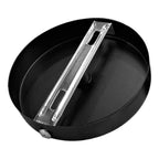 Baldequin metal negro  Mediano Ø10x2,0 cm 1 luz - MKRP0008