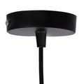 Baldequin metal negro  Mediano Ø10x2,0 cm 1 luz - MKRP0008