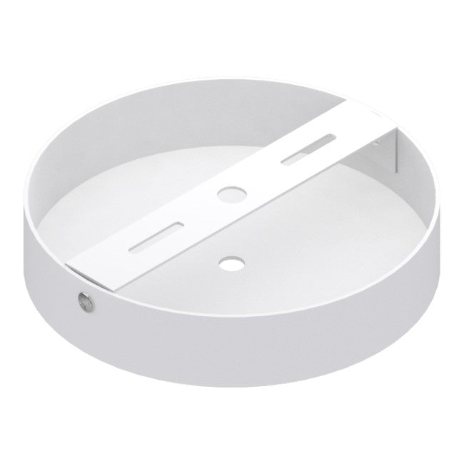 Baldequin metal Blanco Ø12x2,0 cm 1 luz - MKRP0007
