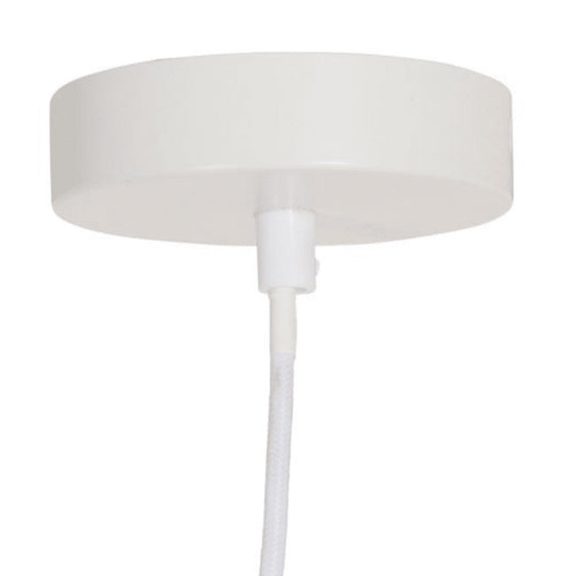 Baldequin metal Blanco Ø12x2,0 cm 1 luz - MKRP0007