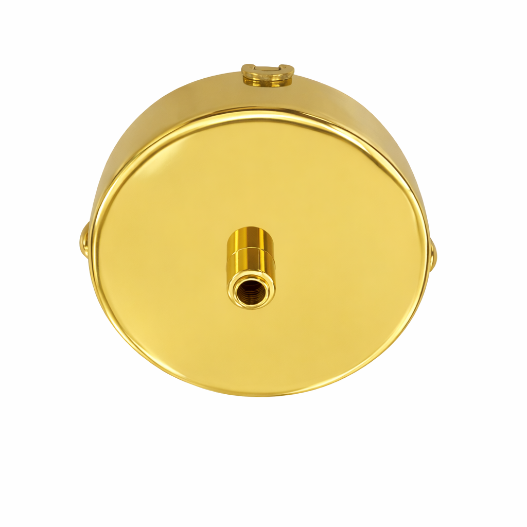 Baldequin metal oro mediano Ø8.5x2,0 cm 1 luz - MKRP0010