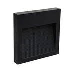 Apliqué aluminio negro exterior IP65 12x12 cm LED 6W - MUAP0031