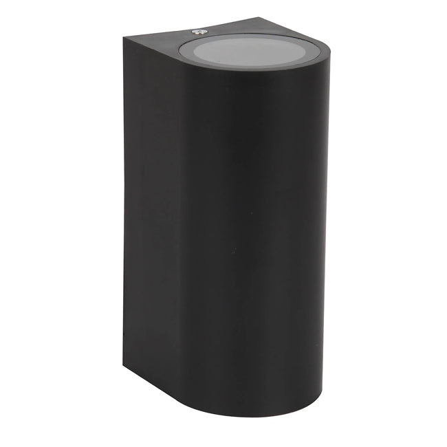 Foco negro bidireccional pvc 6,8x8x15,2 cm 2 luces GU10 - GLAP0001