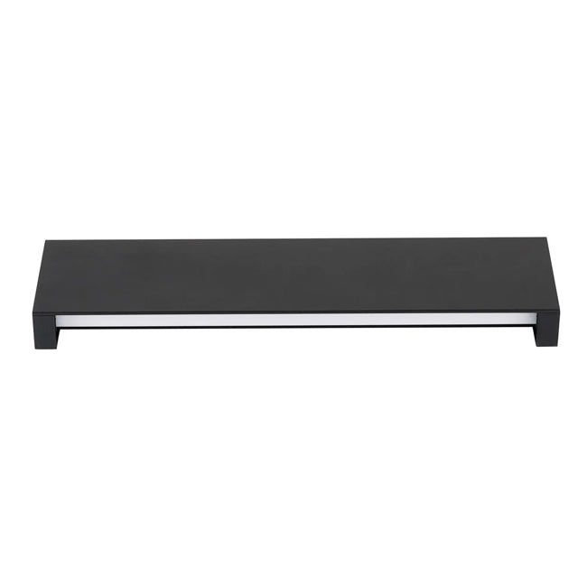 Apliqué aluminio negro exterior interior IP65 30x8 cm LED 10W - MUAP0034