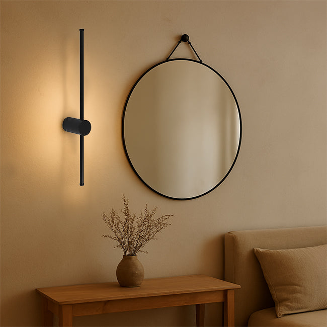 Apliqué aluminio negro luz indirecta 16W  IP40 - MUAP0035