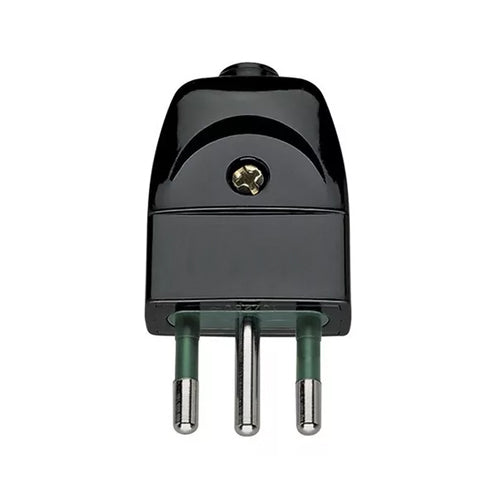 Enchufe macho negro volante 250v - MUCO0005