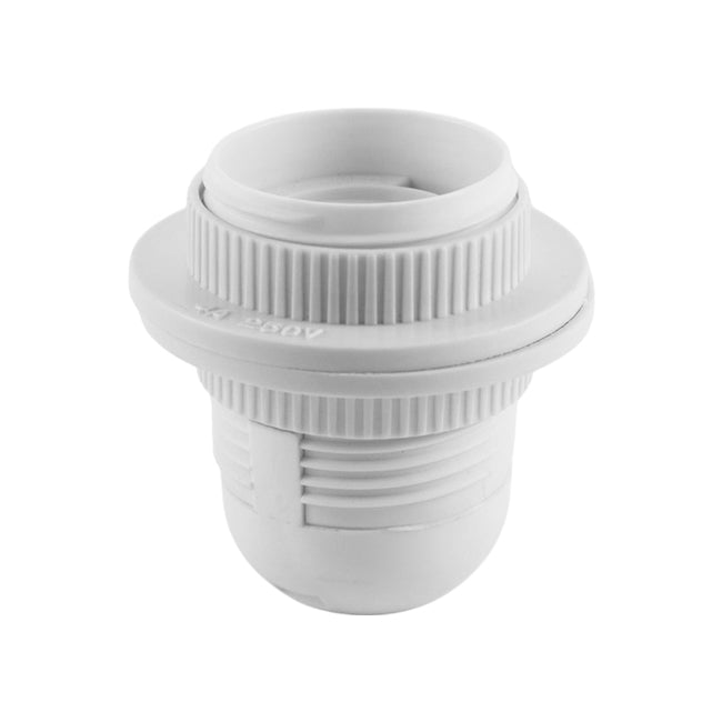 Portalámpara blanco con anillo E27 - MUCO0006