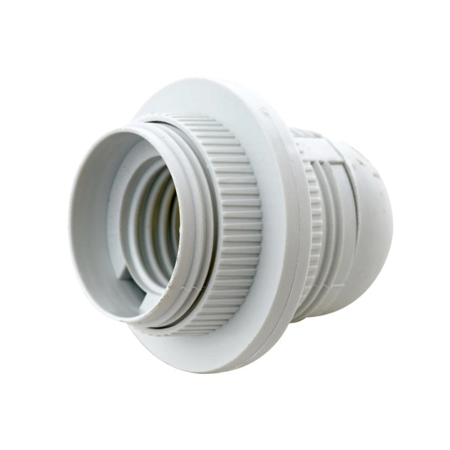 Portalámpara blanco con anillo E27 - MUCO0006
