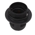Portalámpara negro con anillo E27 - MUCO0008