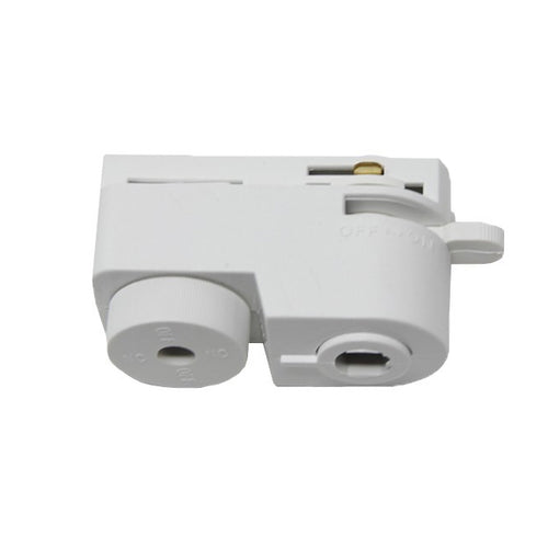 Adaptador de riel monofásico blanco - MUCO0009