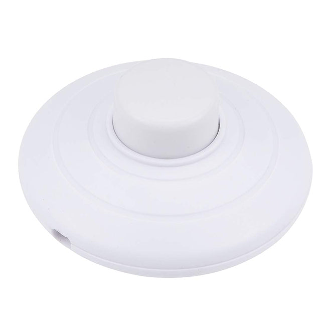 Interruptor pulsador de pie PVC Blanco - MUCO0011