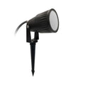 Estaca jardín vidrio templado negro IP65 Ø6.7x28.8 cm GU10 - MUES0007