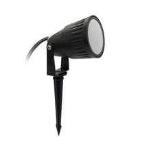 Cargar imagen en el visor de la galería, Estaca jardín vidrio templado negro IP65 Ø6.7x28.8 cm GU10 - MUES0007
