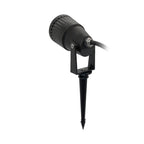 Estaca jardín vidrio templado negro IP65 Ø6.7x28.8 cm GU10 - MUES0007