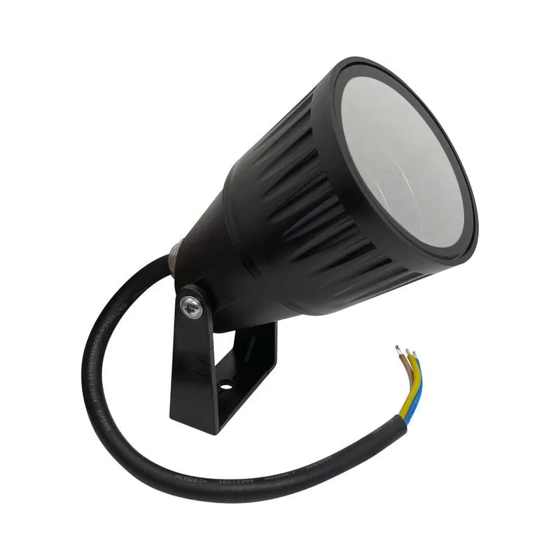 Estaca jardín vidrio templado negro IP65 Ø6.7x28.8 cm GU10 - MUES0007