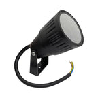 Estaca jardín vidrio templado negro IP65 Ø6.7x28.8 cm GU10 - MUES0007