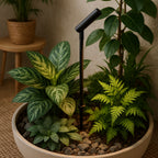 Estaca jardín slim telescópica negro Ø24x67,8 cm IP65 4,5W LED - MUES0009