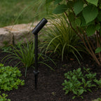 Estaca jardín slim telescópica negro Ø16x54,5 cm IP65 2W LED - MUES0008