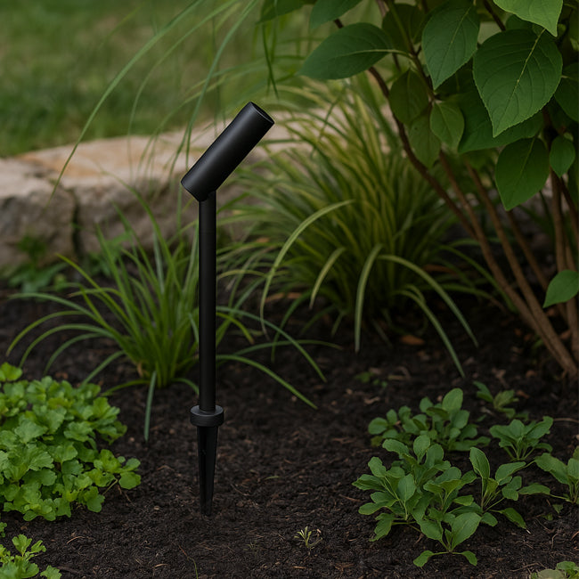 Estaca jardín slim telescópica negro Ø16x54,5 cm IP65 2W LED - MUES0008
