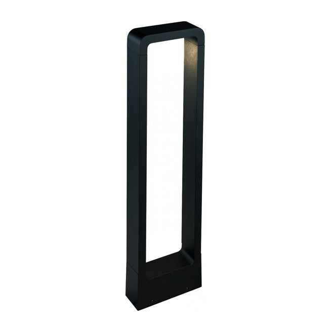 Farol aluminio negro exterior 15,5x70 cm LED 7W - MUFA0002