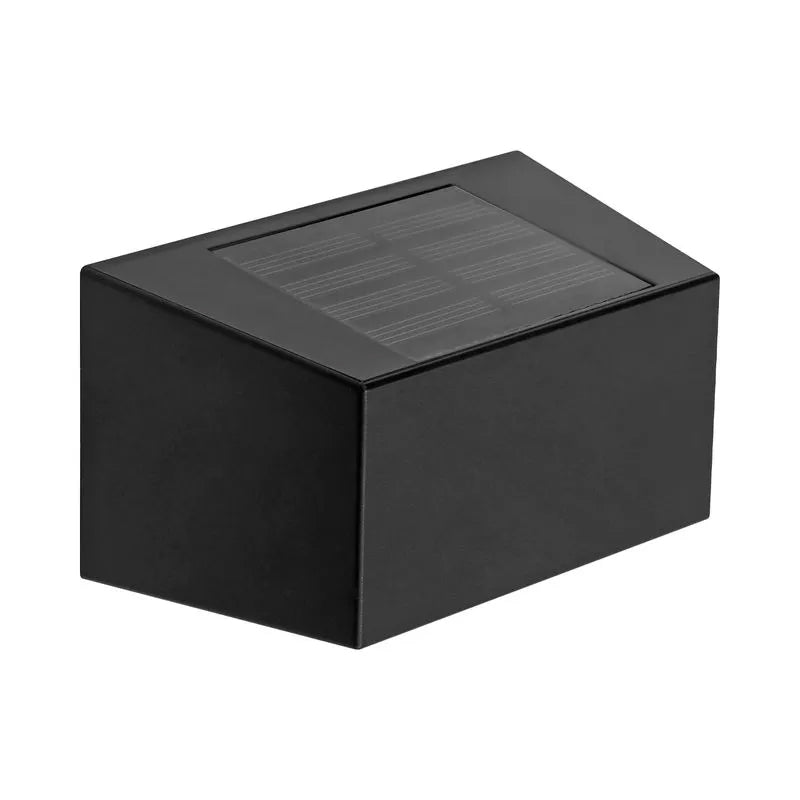 Foco sobrepuesto exterior plástico negro solar pack 2 unidades 10x5 cm IP54 LED 0,5W - MUFO0101