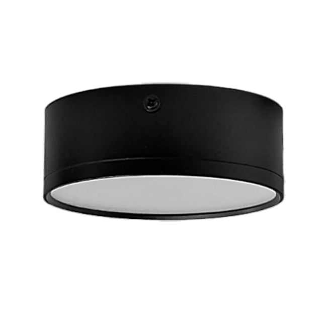 Foco metal negro sobrepuesto Ø 12x4,8 cm LED 12W IP44 - MUFO0113