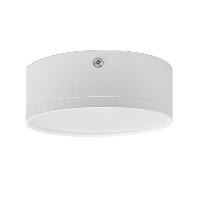 Foco metal blanco sobrepuesto Ø 12x4,8 cm LED 12W IP44 - MUFO0114