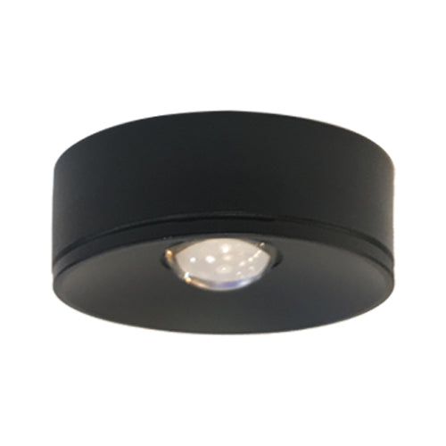 Foco sobrepuesto aluminio negro Ø6x2,1 cm LED 3W - MUFO0122
