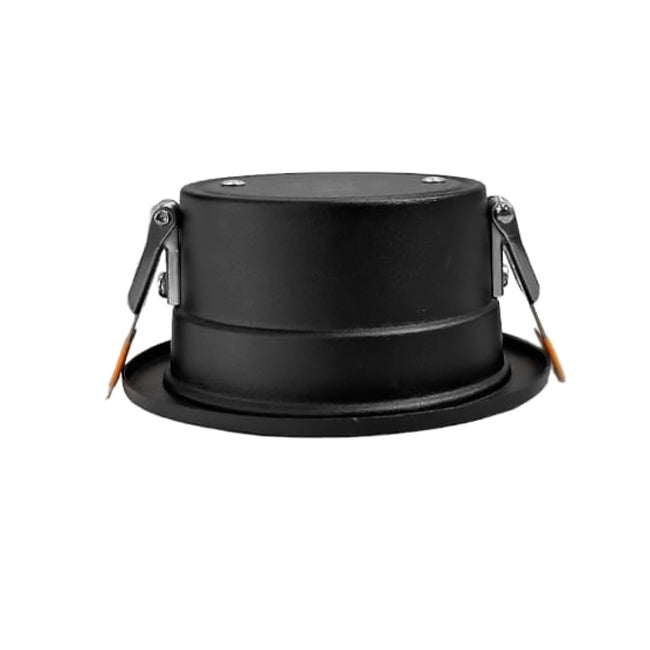 Foco embutido retraído aluminio negro Ø9x4,3 cm LED 7W IP44 - MUFO0127