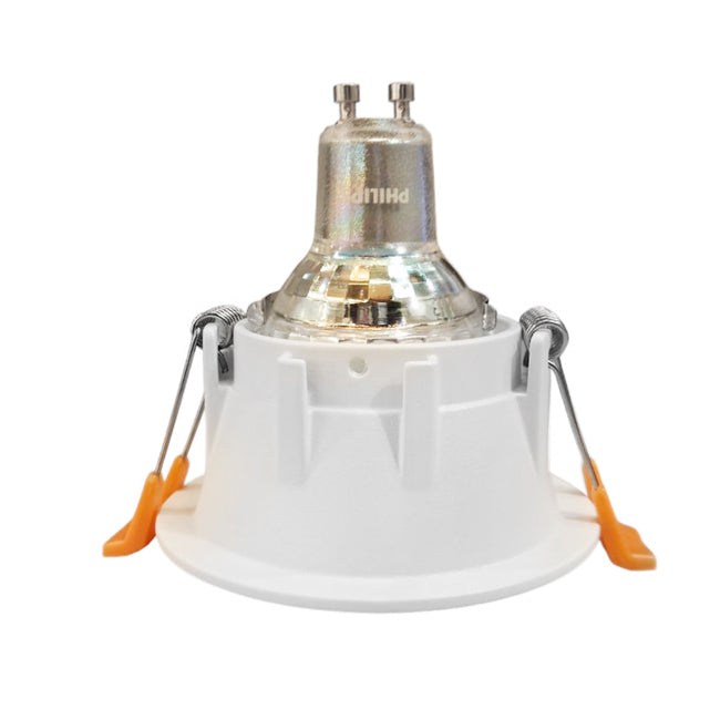 Foco embutido retraído metal blanco Ø9 cm GU10 - MUFO0128