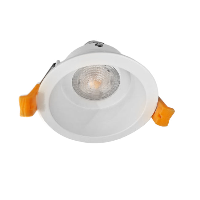 Foco embutido retraído metal blanco Ø9 cm GU10 - MUFO0128