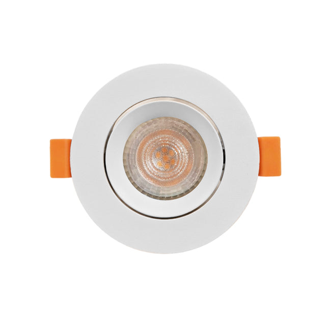 Foco embutido aluminio blanco Ø 9cm GU10 - MUFO0129