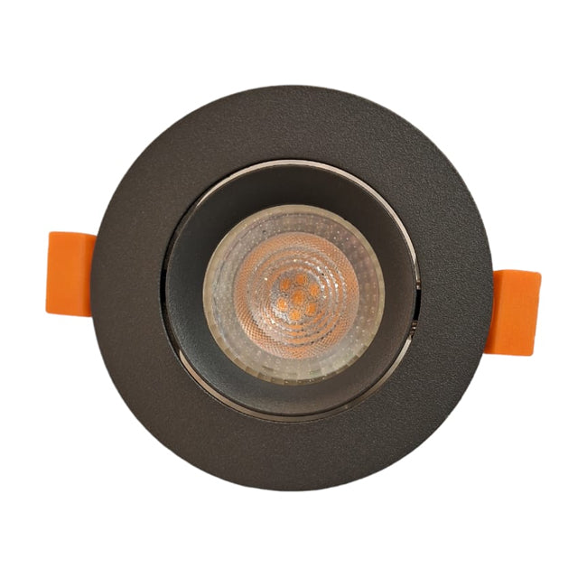 Foco embutido aluminio gris Ø 9 cm GU10 - MUFO0131