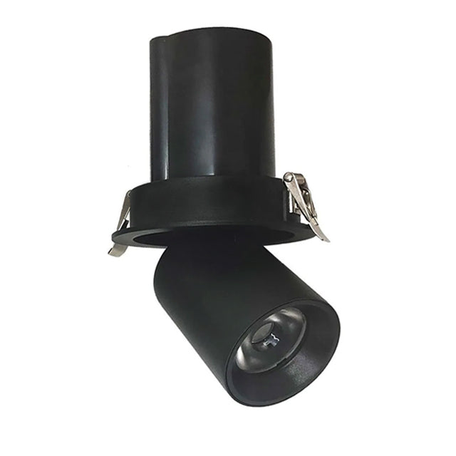 Foco embutido extraible aluminio negro 11 cm 12W LED - MUFO0134