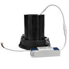 Foco embutido extraible aluminio negro 11 cm 12W LED - MUFO0134