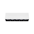 Foco sobrepuesto blanco interior negro0 LED 10W 13.5cm 3000K IP40 - MUFO0136
