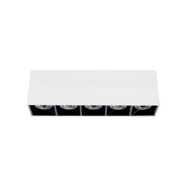Foco sobrepuesto blanco interior negro0 LED 10W 13.5cm 3000K IP40 - MUFO0136