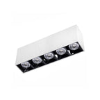 Foco sobrepuesto blanco interior negro0 LED 10W 13.5cm 3000K IP40 - MUFO0136