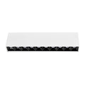 Foco sobrepuesto blanco interior negro LED 20W 26,8 cm 3000K IP40 - MUFO0138