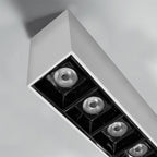 Foco sobrepuesto blanco interior negro LED 20W 26,8 cm 3000K IP40 - MUFO0138