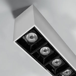 Foco sobrepuesto blanco interior negro LED 30W 40,2cm 3000K IP40 - MUFO0140