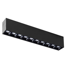 Cargar imagen en el visor de la galería, Foco sobrepuesto negro LED 20W 26,8cm 3000K IP40 - MUFO0139
